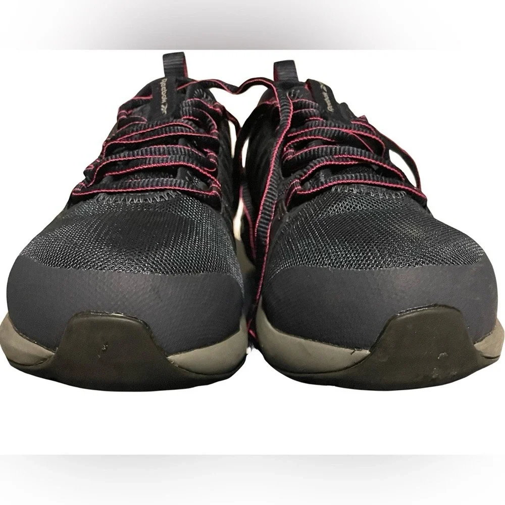 Reebok Astroride RB308 Steel Toe Shoes Sneaker 7W Women Navy Purple - Picture 3 of 15